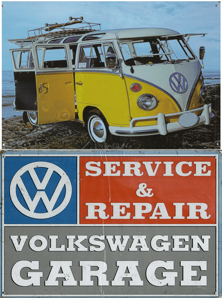 VW Combi Service & Repair - Old-Signs.co.uk